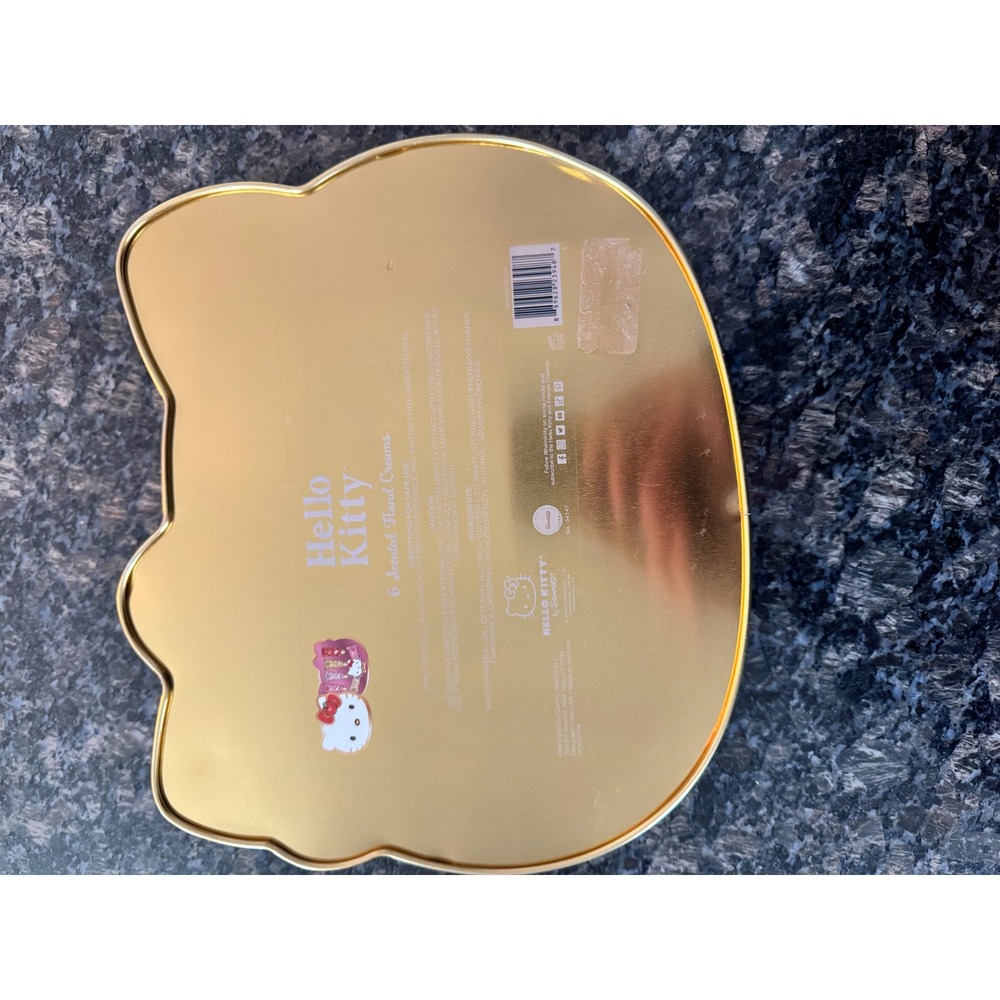 Hello Kitty Apple Collection 6 Scented Hand Creams in Collectible Shaped Tin new - Picture 10 of 11